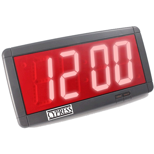 Time Display - Indoor clock with 4 inch high-intensity LED digits. Requires CCX Time Display Driver. Overall dimensions of unit: 13.50” x 7.50” x 2.50” (approx).