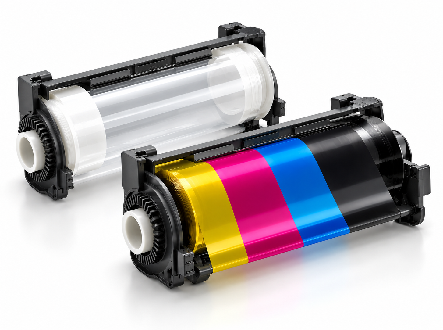 YMCK Ribbon and Clear Film Cartridges