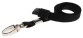 Plain Black Lanyards with Metal Lobster Clip (Pack of 100)