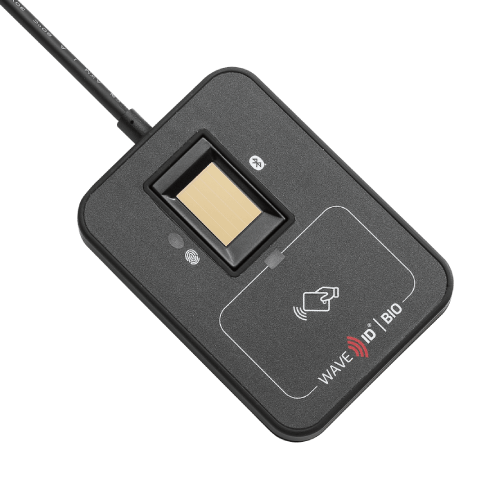 WAVE ID Bio SDK Badge & Fingerprint  Combo Black USB Reader - Image 2