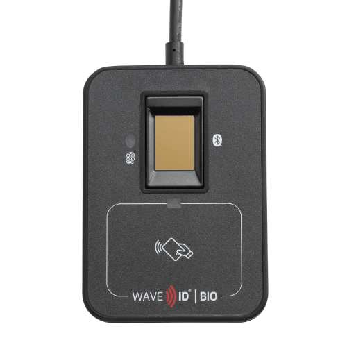 WAVE ID Bio SDK Badge & Fingerprint Combo Black USB Reader